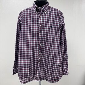 Ralph Lauren Plaid Button Down Shirt Long Sleeve Classic Fit Size‎ 17